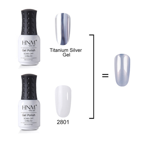 8ml Translucent Glitter Titanium