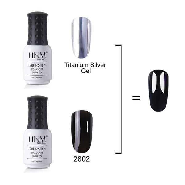 8ml Translucent Glitter Titanium