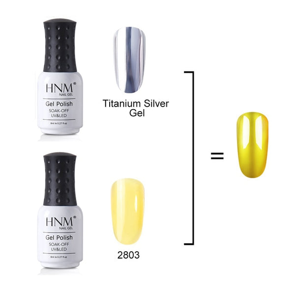 8ml Translucent Glitter Titanium