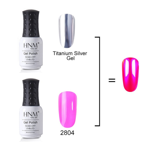 8ml Translucent Glitter Titanium