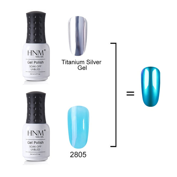 8ml Translucent Glitter Titanium