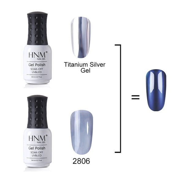 8ml Translucent Glitter Titanium