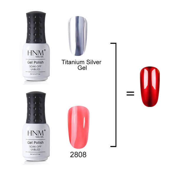 8ml Translucent Glitter Titanium