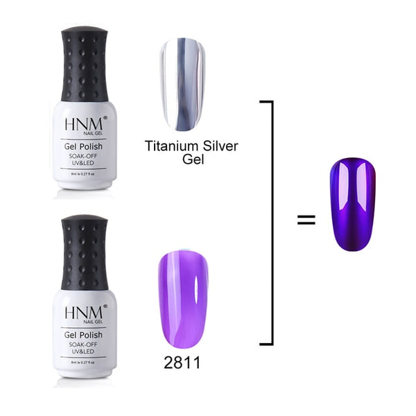 8ml Translucent Glitter Titanium